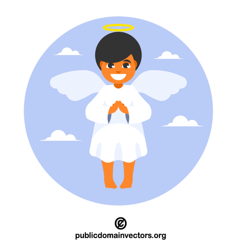 Baby angel character