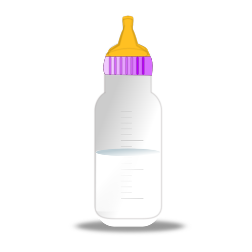 婴儿的牛奶瓶