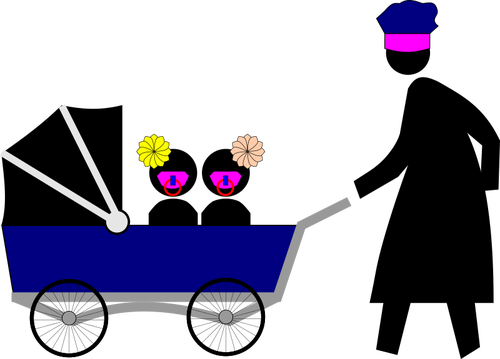 Kinderwagen-Symbol