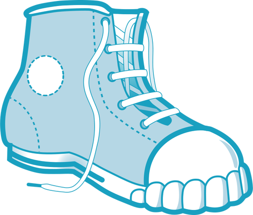 Vector de la imagen de una bota Converse