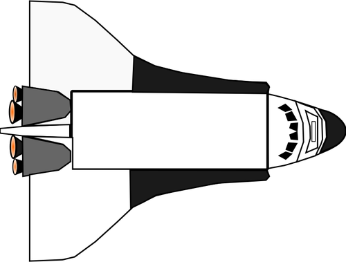 Space shuttle wektor ikona