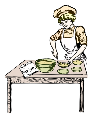 Tukang roti di warna