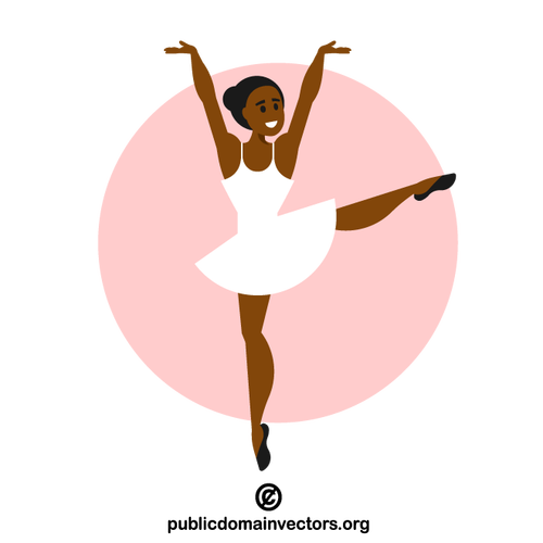 Bailarina de ballet de la muchacha negra