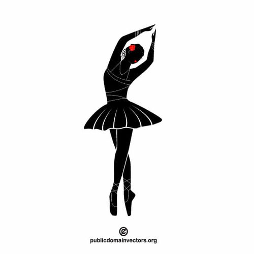 Ballett-Tänzerin-Vektor-ClipArt-Grafiken