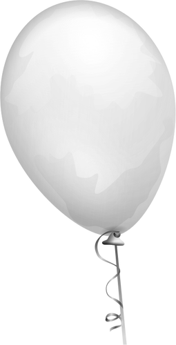 Vectorafbeeldingen van bleke gele ballon op een ingerichte string