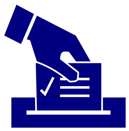 Stimmberechtigten symbol