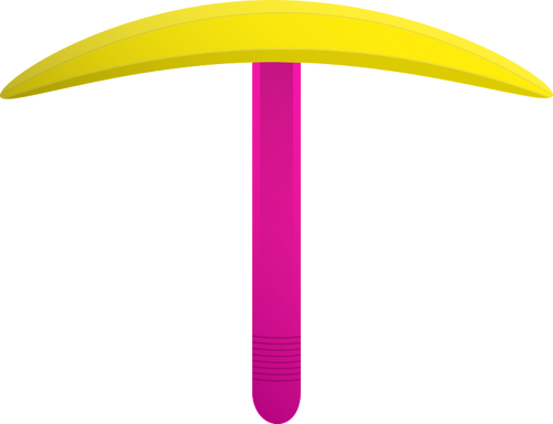 Vector de dibujo de pico de banana