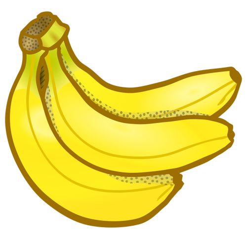 Haug med gule bananer