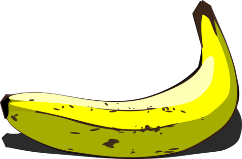 Intera banana in abbinamento immagine di vettore