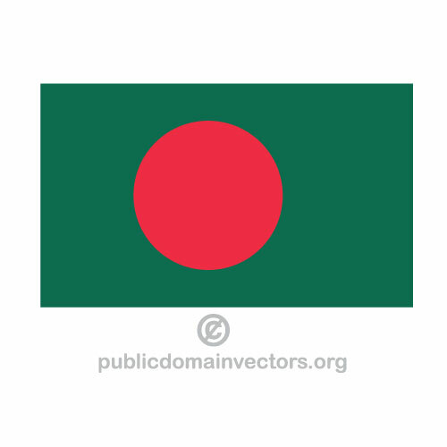 Bendera Bangladesh vektor