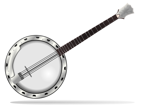 Banjo chordophone vektor ilustrasi