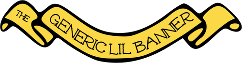 Illustration vectorielle de bannière jaune ondulé