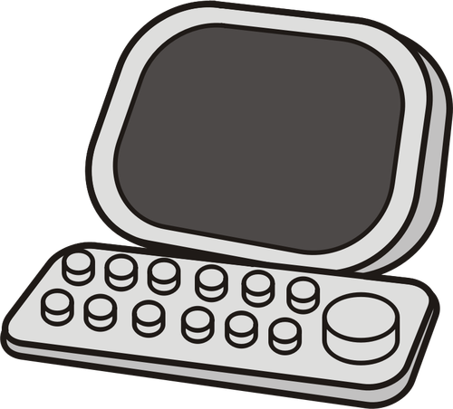 Vektorový obrázek retro počítač ikony