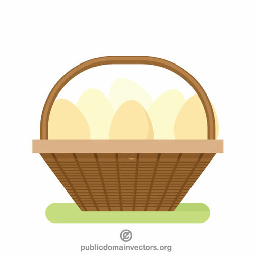 अंडे की भरी टोकरी