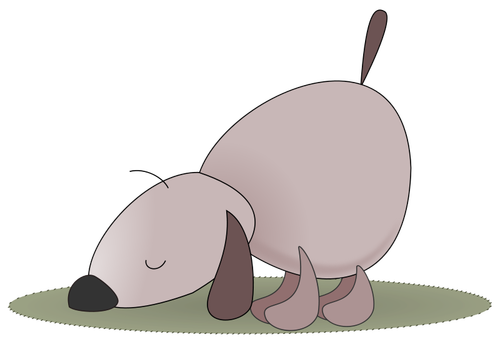 Pes čichání vektorový obrázek