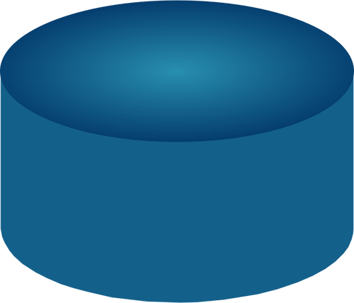 Blue disk drive capacity vector drawing