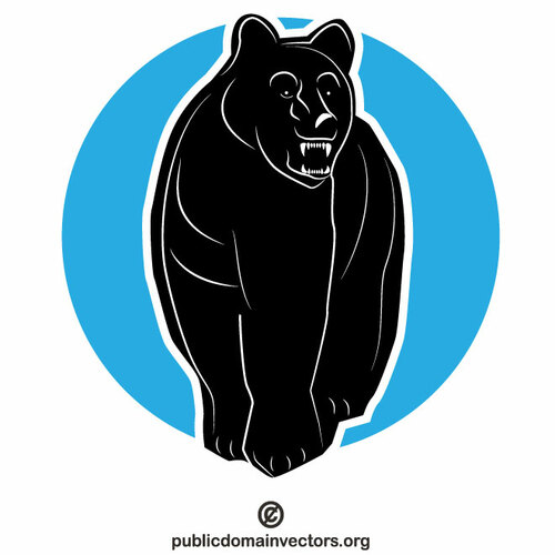 אוסף תמונות וקטורי של דוב שחור