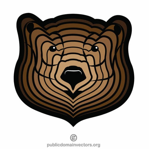 Бурый медведь векторное изображение