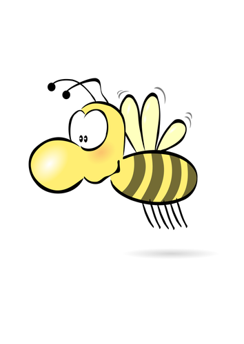 Vectorillustratie van kleine honingbij