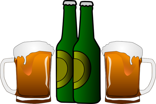 Grafica vettoriale di birre