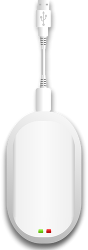 Immagine vettoriale del modem a banda larga wireless USB