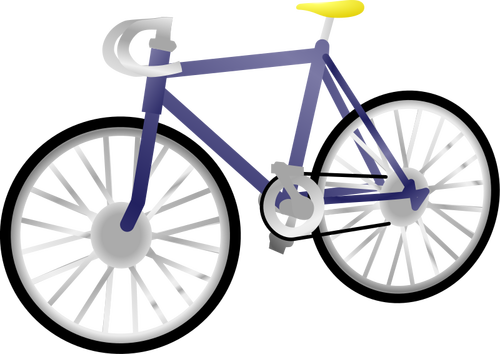Één snelheid fiets vector illustraties