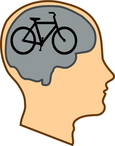 Vélo pour nos esprits vector illustration