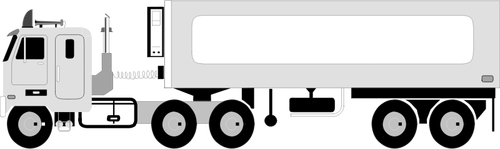 Ilustracja wektorowa duży samochód ciężarowy