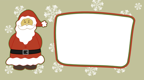 Papai Noel cartão vetor clip-art