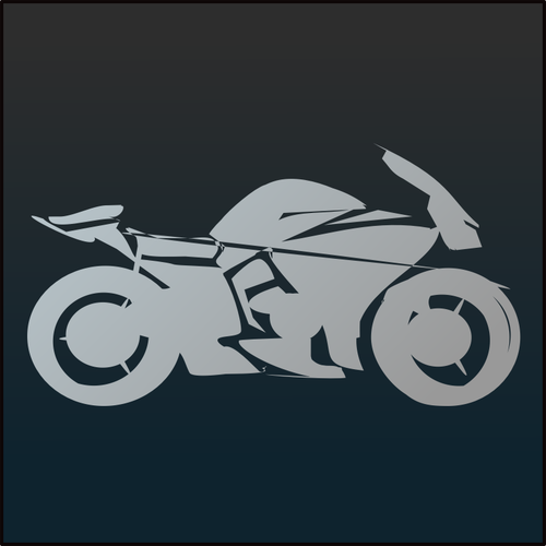 Мотоцикл значок векторное изображение