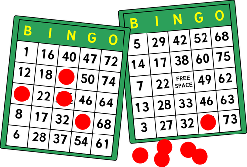 Bingo kartu vektor gambar