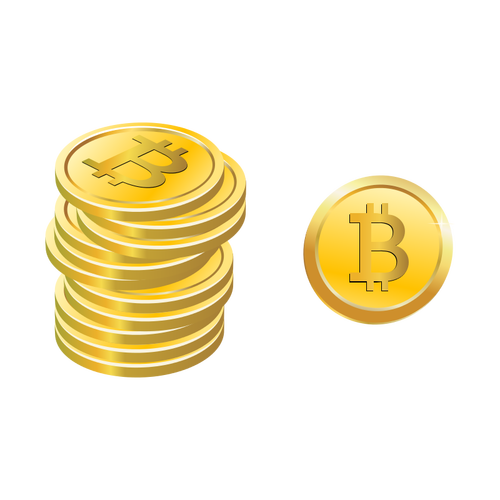 Bitcoins vector afbeelding