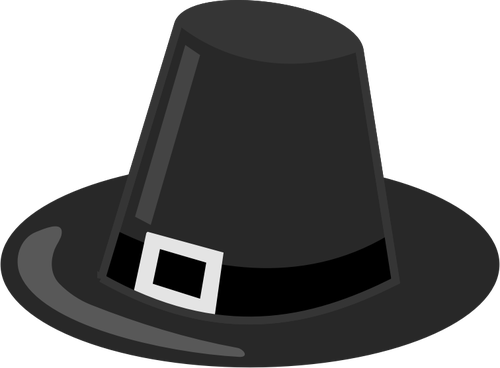 巡礼者の帽子ベクトル描画