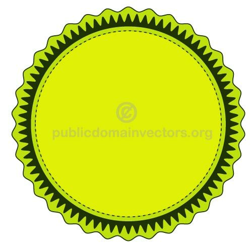 Sticker vecteur vert lime