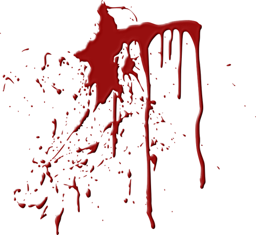 Imagen de vector de salpicaduras de sangre