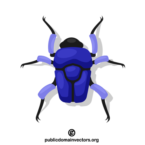Blaues Insekt