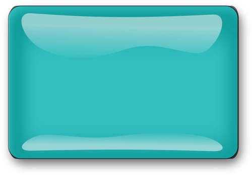 Kiiltävä vaaleansininen neliönmuotoinen painikevektorikuva