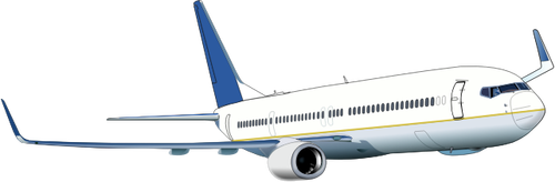 Grafika wektorowa z Boeing 737