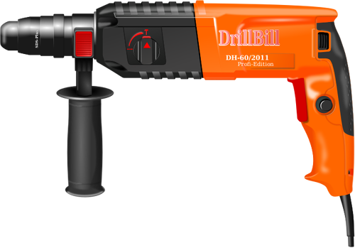 Photorealistic vector image of an electronic drill