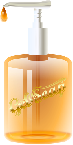 Image vectorielle de distributeur de savon gel