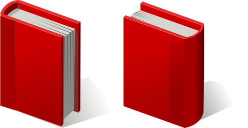 Paar rote Bücher