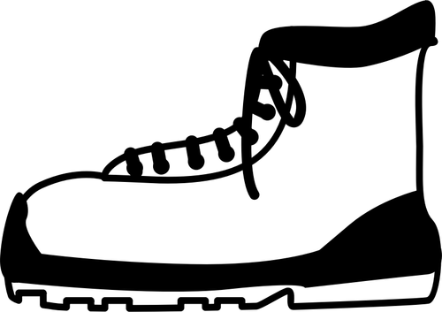Ilustración vectorial de una bota