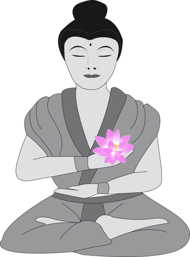 Boeddha met lotus