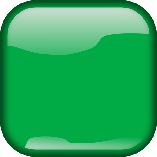 Зеленая кнопка геометрических векторное изображение