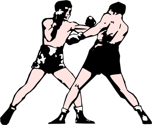 Boxerii vectoriale ilustrare