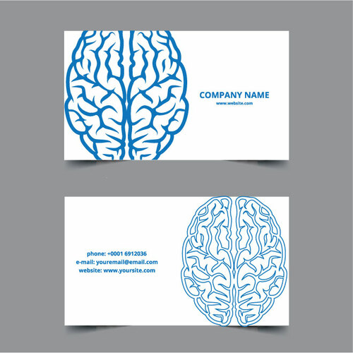 Brain business card template