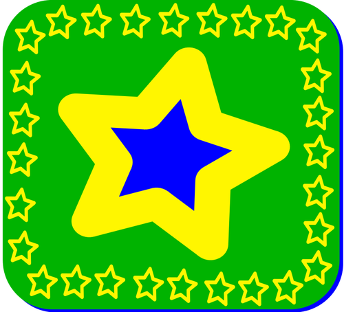 Brazílie hvězda vektorový obrázek