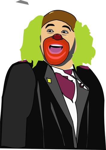 Цвет векторное изображение человека в костюме дурачка