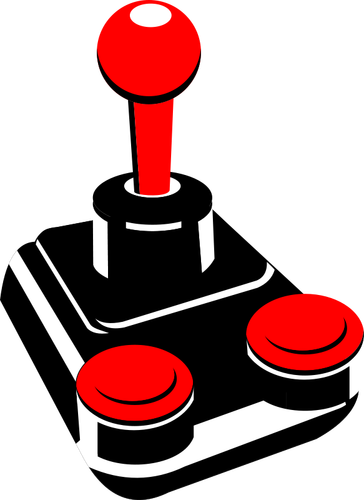 Dibujo vectorial de videojuego joystick