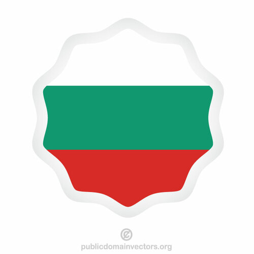 Bulgarian flag sticker